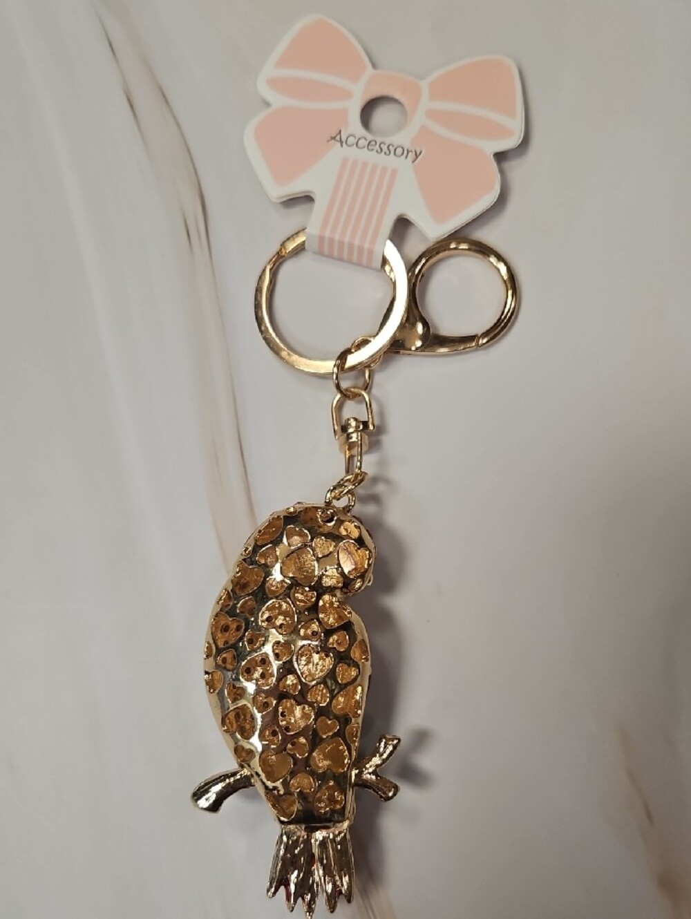 3d Owl Keychains With Crystal Gems New With Tags - Picture 9 of 10